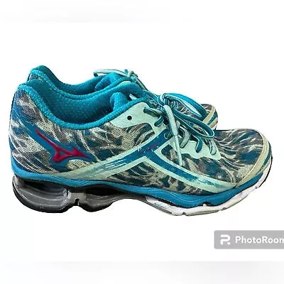 Mizuno Wave Creation 15 Womens Size 8 Blue Athletic Shoes Sneakers • $32