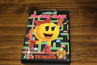 Sega Genesis Ms Pacman In Case And Works • $12.76