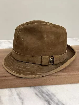 Tan Brown Fedora Trav'ler By Country Gentleman Size 7 1/4 Hat Made In USA • $4.99