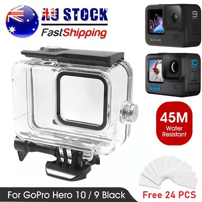 Bulk Accessories + Camera Waterproof Diving Case For Gopro Hero 12 11 10 9 Black • $19.89