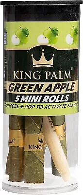 King Palm | Mini Size | Green Apple | Organic Prerolled Palm Leafs | 5 Rolls • $9.99