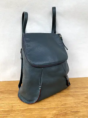 ❄️ Womens Mywalit Sanremo Leather Small Backpack Shoulder Bag Blue With Pockets • $64.29