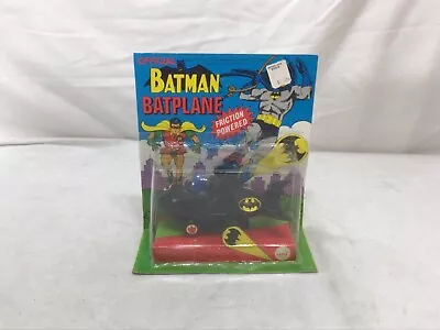 $499.75 • Buy RARE 1975 Vintage Azrak Hamway DC Comics Batman Friction BatPlane MOC Carded 