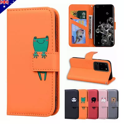 For Samsung S23 S22 S21 20 10 9 Plus Note20 Ultra Case Leather Wallet Flip Cover • $12.39