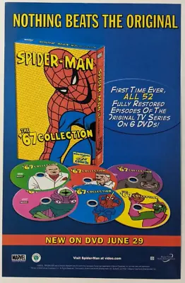 £4.94 • Buy Spider-Man 67 Collection Print Ad DVD Poster Art PROMO Original Cartoon Series