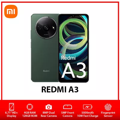 (Unlocked) Xiaomi Redmi A3 Dual SIM Android Mobile Phone AU – Green/4GB+128GB • $213.53