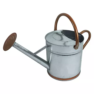 £19.99 • Buy Woodside 9L Metal Garden And Plant Watering Can With Rose