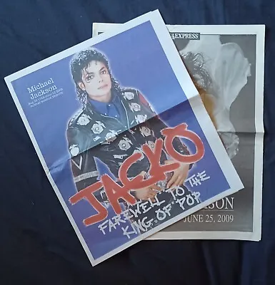 2009 Michael Jackson Sunday Mirror & Daily Express (with Centrefold) Tributes • $18.65