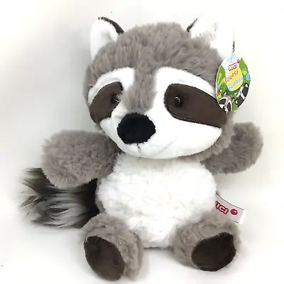 NICI Raccoon Forest Friends Soft Plush Stuffed Animal Gray White Black 10” • $14.50