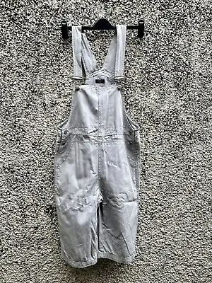 Vintage Ttowatto Work Chore Wear Chino Dungaree Grey Jumpsuit Shorts • £18.99