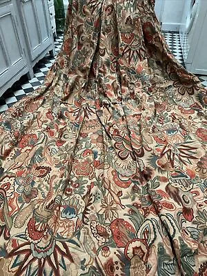 Rare Vintage Liberty Of London  Houghton' Cotton Curtains  72 W X 72  L • £175