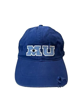 Disney Parks Pixar Monsters University MU Stitched Blue Baseball Hat Cap Adult • $19.99