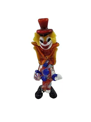 Vintage Venetian Murano Italian Art Glass Clown Confetti Hand Blown Décor • $71.96