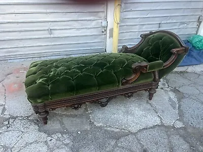 LATE 1800s ANTIQUE VICTORIAN FAINTING COUCH • $3500