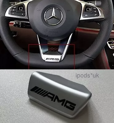 Mercedes AMG Logo Steering Wheel D Shape Interior Badge Emblem 2015 - 2018  • $11.18