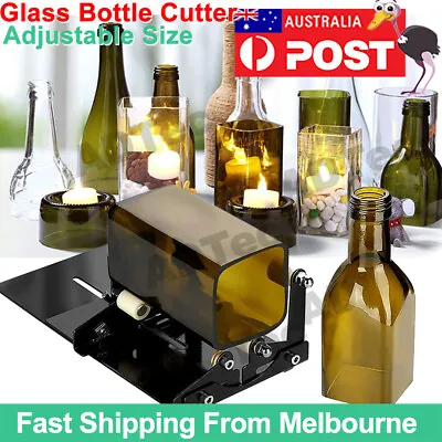 Glass Bottle Cutter Cutting Tool Upgrade Version Square & Round Bottle Cutter AU • $22.49