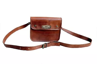 9  Messenger Bag Shoulder Mini Laptop Business Goat Perfect Leather Vintage • $31.96