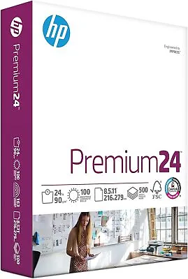 Papel Para Impresora Hp | Papel De 85 X 11 | Premium 24 Libras | 1 Resma - 500  • $24.49