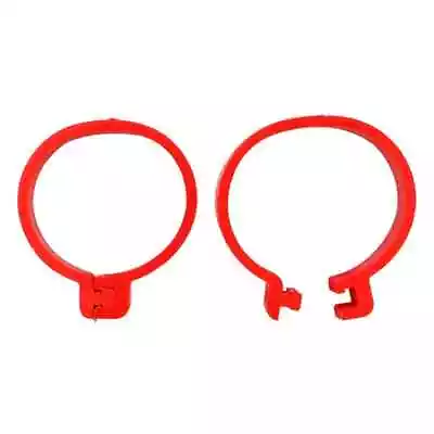 Pack Of 100 X 20mm Flat Leg Rings In Red For Ducks Larger Hens Turkey • £16.99