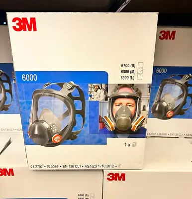 3M 6800 Medium Full Face Respirator Mask BRAND NEW - Expiry 2028 • £66.50