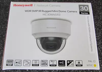 Honeywell HC30W45R3 5MP IR Mini Dome IP Network PoE Camera 2.8mm 60 Day Returns • $109.49