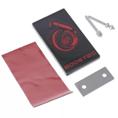 2015-23 Mustang Mf-auto Designs Boosted Emblem - Black W/ Red • $25