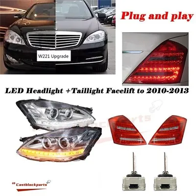 For 07-09 Mercedes Benz W221 S-CLASS 500 550 HID LED Upgrade Headlight+Taillight • $865.10