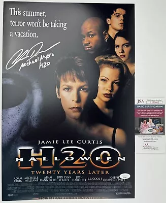 CHRIS DURAND Signed 12X18 Movie Poster HALLOWEEN H20 Michael Myers Horror JSA • $104.99