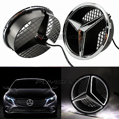 Led Car Front Grill Star Logo Emblem Light For Mercedes Benz 2006-2013 Snap Type • $69.99