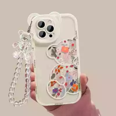 Cute Cartoon Pattern Print Transparent Protective Phone Case For Apple Iphone • $9.99