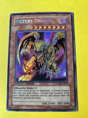 Victory Dragon - JUMP-EN011-  Secret Rare - L Ed Yugioh Shonen Jump Promo VLP • $14.99