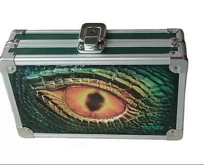 Vaultz Dragon Eye Metal Pencil Holder Storage Box Lock Latch No Key 8.5 X5x2.5 • $10.99