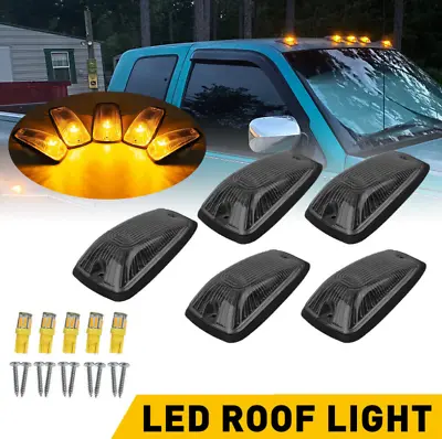 Smoke Cab Roof Marker Lights Amber For Chevrolet/GMC C/K1500/2500/3500/5500/6000 • $21.98