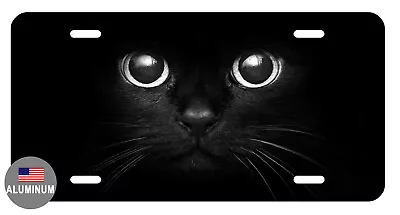 License Plate Black Cat Durable Aluminum Quality Full Color Gloss Bc Lp#125 • $12.50