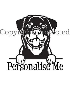 £1.55 • Buy Rotweiller Dogs Vinyl Sticker A6,,dog Breed Vinyls For Crafts Home Prjects Gifts