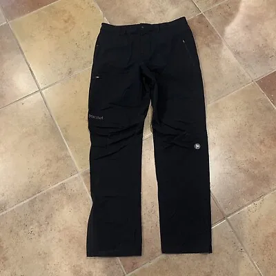 Marmot Men's Black Soft Shell Pants Size 34 • $112.50