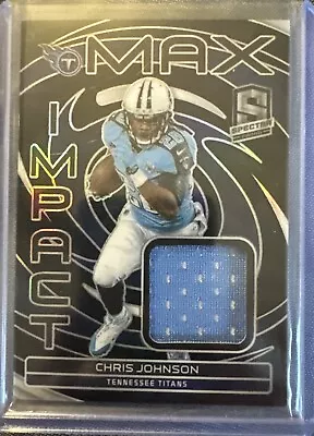 2023 Spectra Chris Johnson Max Impact Jersey Relic Mem #65/99 Card. Titans RB • $5