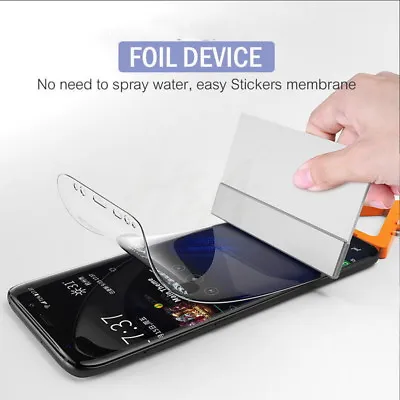 Screen Protector Soft Full Cover Hydrogel Film For Samsung S23 S22 A53 A13 A33 • $5.08