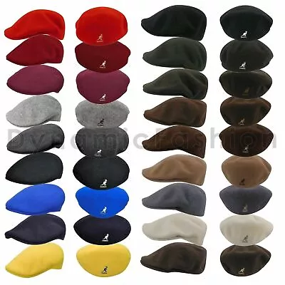 $52.90 • Buy Authentic Mens KANGOL 504 100% Wool 0258BC Cap Sizes S M L XL XXL