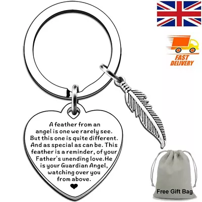 Dad Memorial Gifts Keyring Loss Of Dad Remembrance Sympathy Keychain Love Memory • £3.99