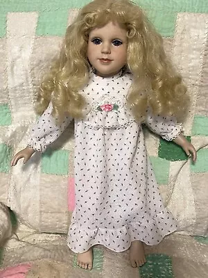 Vintage My Twinn Doll 1996 Blonde Hair Deep Blue Eyes 22” Original Outfit • $20.99