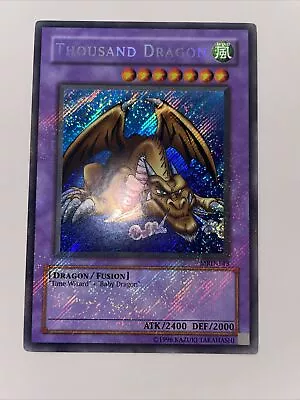 Thousand Dragon Mrd-e143 FULL Foil Bleed Secret Rare Yu-Gi-Oh OG MP • £14.99