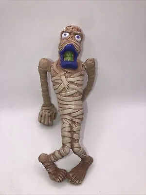 VTG 8” Hollow Plastic Halloween Mummy Jointed Elongated Arms & Suction Cup • $15