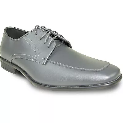 ALLURE MEN  AL01 Dress Shoe Formal Tuxedo Prom & Wedding Steel Grey • $79.95