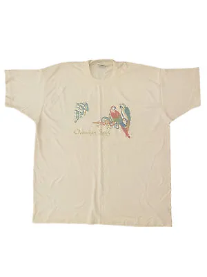 Vintage 90’s Single Stitch Florida Parrot Tourist T Shirt Size XXL Best FOTL Tag • $27.99