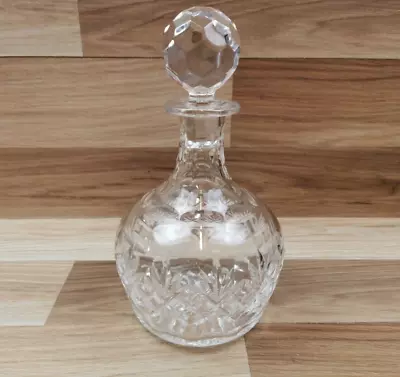 Vintage Heavy Lead Crystal Cut Glass Whisky / Spirit Decanter • £18.99