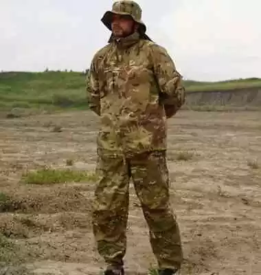 British Camouflage Multicam Raincoat Suit With Goretex Membrane Waterproof Rain • $390