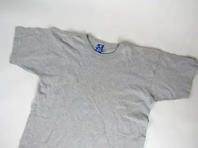 Vtg 80s 90s Champion 88/12 Rayon Blend Blank Gray T-Shirt Sz XL Single Stitch • $29.99