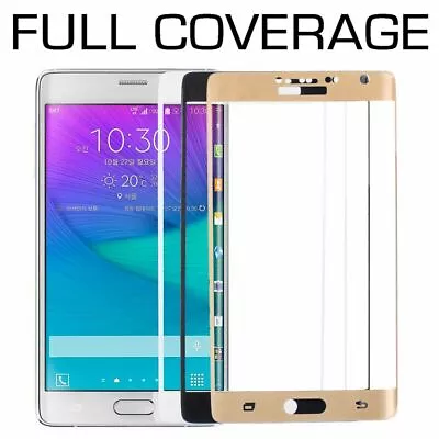 FULL COVERAGE Tempered Glass Screen Protector For Samsung Galaxy Note Edge N9150 • $18.95