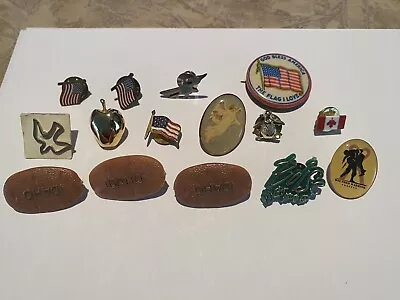 Vintage Lapel Pins And Tie Tacks Lot Of 15 Some Rare And Unbranded • $8